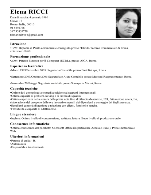 Accounting Assistant CV full