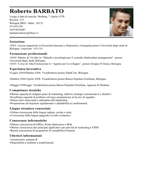 Assistant Manager CV full