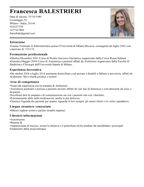 Home Health Aide CV full