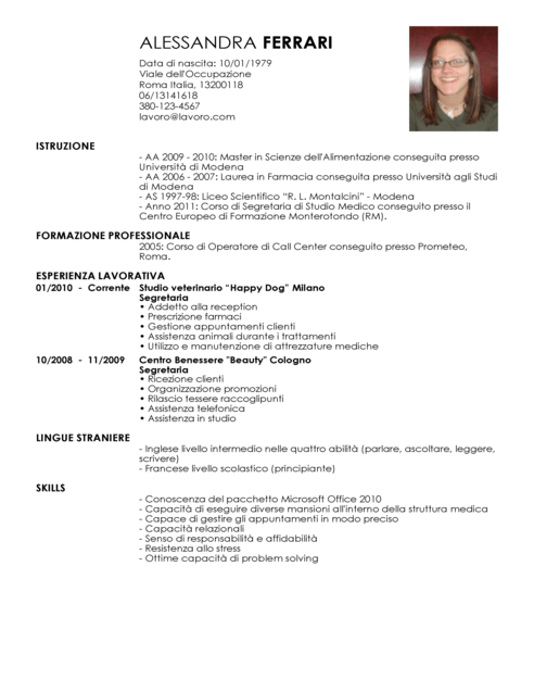 Medical Assistant CV full